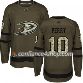 Adidas Maillot de Hockey Anaheim Ducks Corey Perry 10 2017-2018 Camo Vert Authentic - Homme